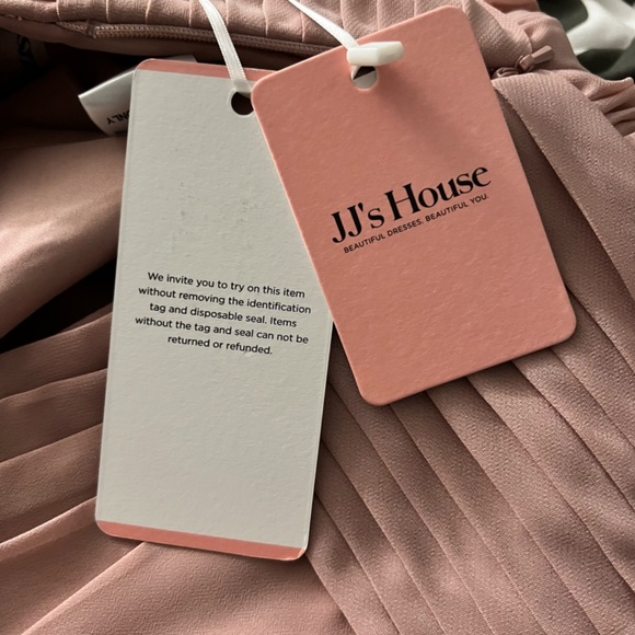 JJ's House Dusty Rose Beaded Junior Bridesmaid Dress Floor-Length Sz J14 173287 - Picture 6 of 9